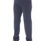 Chic Blue Chino Trousers with Drawstring