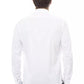 Elegant White Italian Collar Shirt