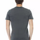 Elegant Green Cotton Tee with Front Print