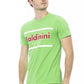 Emerald Cotton Tee with Signature Print
