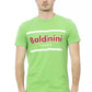 Emerald Cotton Tee with Signature Print