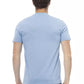 Elegant Light Blue Short Sleeve Tee