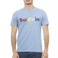 Elegant Light Blue Short Sleeve Tee