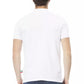 Chic White Embroidered Polo with Short Sleeves