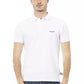Chic White Embroidered Polo with Short Sleeves