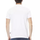 Chic White Cotton Polo with Elegant Embroidery