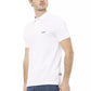 Chic White Cotton Polo with Elegant Embroidery