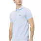 Elegant Light Blue Cotton Polo Shirt
