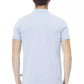 Elegant Light Blue Cotton Polo Shirt