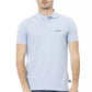 Elegant Light Blue Cotton Polo Shirt