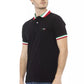 Tricolor Collar Cotton Polo Shirt