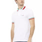 Chic Tricolor Collar Polo Shirt