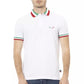 Chic Tricolor Collar Polo Shirt