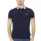 Tricolor Collar Cotton Polo