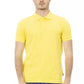 Sunshine Yellow Cotton Polo with Chic Embroidery