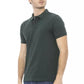 Chic Embroidered Cotton Polo Shirt in Green