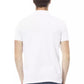 Elegant White Cotton Polo Shirt