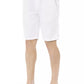 Elegant White Cotton Bermuda Shorts
