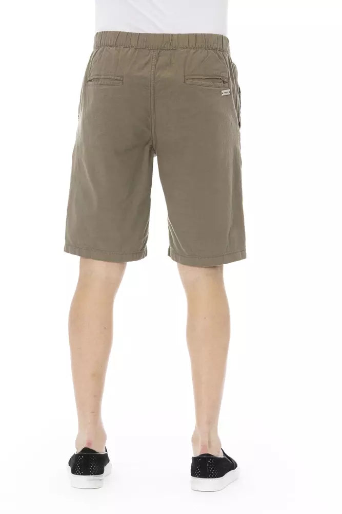 Army Bermuda Shorts with Drawstring