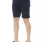 Chic Blue Bermuda Shorts with Drawstring Closure