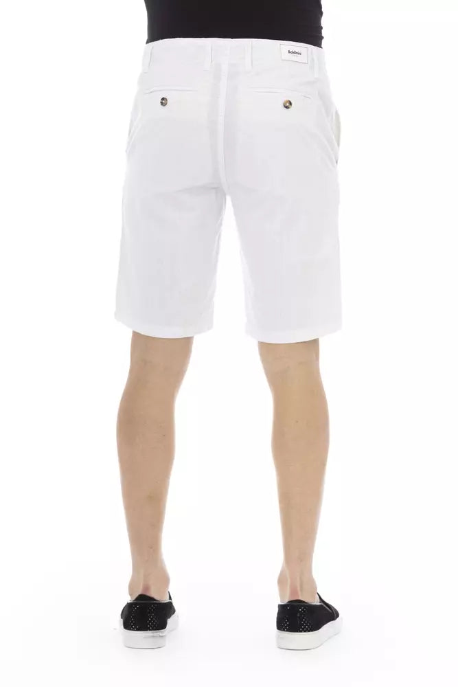 Elegant White Bermuda Shorts for Men