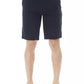 Elegant Bermuda Shorts in Solid Blue