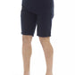 Elegant Bermuda Shorts in Solid Blue
