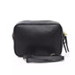 Elegant Leather Shoulder Bag with Front Logo