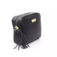 Elegant Leather Shoulder Bag with Front Logo