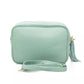 Chic Emerald Leather Shoulder Bag
