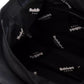 Elegant Black Leather Shoulder Bag with Ribbon Detail