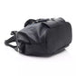 Elegant Black Leather Shoulder Bag with Ribbon Detail