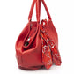 Elegant Leather Shoulder Ribbon Bag