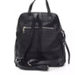 Elegant Leather Backpack with Front Logo