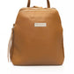 Chic Beige Leather Backpack for Style on the Go