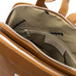 Chic Beige Leather Backpack for Style on the Go