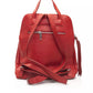 Chic Red Leather Backpack for Stylish Carrying
