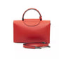 Radiant Red Leather Shoulder Bag