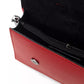 Radiant Red Leather Shoulder Bag