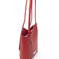Elegant Red Leather Backpack