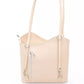 Chic Pink Leather Backpack for Sophisticated Style