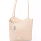 Chic Pink Leather Backpack for Sophisticated Style