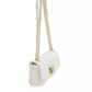 Chic White Leather Shoulder Flap Bag