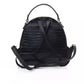 Chic Black Backpack with Golden Accents