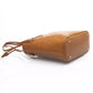 Chic Golden Detail Brown Shoulder Bag