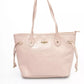 Elegant Pink Shoulder Bag with Golden Accents