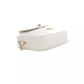 Elegant Golden-Detailed White Shoulder Bag