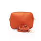 Exquisite Red Shoulder Zip Bag with Golden Details
