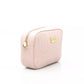 Elegant Pink Shoulder Bag with Golden Accents