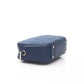 Elegant Blue Shoulder Bag with Golden Accents